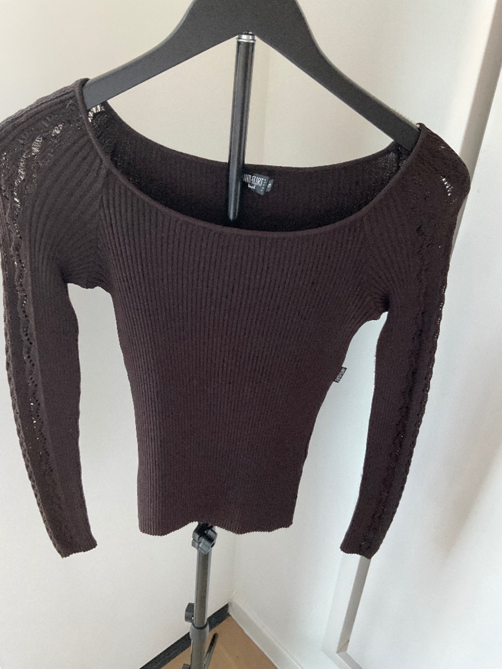 Vintage French Anti Flirt Brown top Size 3